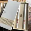 Una Caja, Una Pintura, Ceremonia de Incienso Cajas de Empaque para Varillas de Incienso Caja de Regalo Empaque de Varillas de Incienso Caja de Empaque para Varillas de Incienso Madera de Águila Sándalo Pintura China Caja de Regalo de Doble Tubo