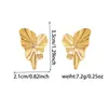 Pendientes Geométricos Plegados Transfronterizos Europeos y Americanos para Mujer, Pendientes Exagerados de Acero Inoxidable a la Moda con Personalidad, Pendientes Triangulares Exquisitos