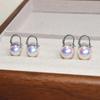 Brincos de Pérola para Bule de Chá Agulha de Prata S925 Estilo Igual ao de Dong Qing Atualizados Cor Total Contas Tiffany Contas Brancas Australianas Contas de Concha Fornecimento Atacadista