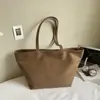 Bolsa Tote Casual de Outono para o Trabalho Grande Capacidade Nova Bolsa de Ombro Retro Feminina Bolsa Saco Texturizada Bolsa de Mão