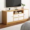 Mueble de TV para Sala de Estar Hogareño Estilo Nuevo Gabinete de Almacenamiento con Cajones de Piso para Sala de Apartamento Pequeño Gabinete de Almacenamiento Estilo Retro