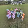 Novo Animal de Desenho Animado com Rodas Caminhando Balão de Filme de Alumínio Cenário para Montagem Brinquedos Infláveis Infantis Produtos de Barraca de Celebridade da Internet