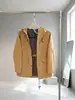 Chaqueta de trabajo con capucha de tres pruebas estilo montaña, de gran valor para exteriores, tela con efecto dopamina, corte holgado