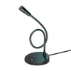 Microfone USB para Computador para Aulas Online, Transmissão ao Vivo, Karaokê, Jogos, Conferência de Voz, Entrada de 3,5 mm Placa de Som para Transmissão ao Vivo de Computador de Mesa