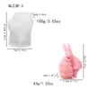 Molde de Silicona Huevo de Pascua Encaje Coloreado Conejo Peter Rabbit Retro Vela de Aromaterapia Yeso Fondant Adornos Molde
