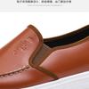 Zapatos Casuales de Cuero para Hombre Impermeables Antideslizantes Suela Suave Zapatos de Trabajo Estilo Coreano Versátiles Planos de Cuero Blanco Slip-On