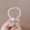 Presilha Elegante para Rabo de Cavalo Cauda de Peixe com Pérolas Grampo de Cabelo Francês de Alta Qualidade Acessório de Cabeça Elegante e Simples da Moda Diário Versátil para Mulheres
