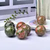 Flor Natural Pedra Verde Bola de Cristal Simbiótica Bola de Cristal Ametista Feng Shui Móveis para Casa Fábrica Atacado Cristal Branco