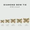 Botón Metálico con Forma de Lazo de Diamante Tridimensional Botones Cosidos a Mano Botones de Piel Accesorios de Botones para Traje Ropa de Abrigo para Mujer