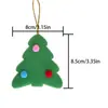 Enfeites de Árvore de Natal de Tecido com Papai Noel, Rena e Floco de Neve Transfronteiriços, Decorações Festivas para Criar uma Atmosfera de Feriado