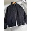 Chaqueta de trabajo corta de corte y costura Cleanfit con cuello alto para hombre, cortavientos de marca de alta gama a prueba de viento, agua y polvo para otoño