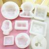 Molde de Silicona Squishy Cerdo Tostada Pez Feo Brocheta Mochi Oso Molde para Hornear Muffin Mousse Yeso