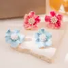 Pendientes de Camelia con Circonitas Estilo Francés, Suaves y Elegantes, Pendientes Versátiles de Lujo Ligero a la Moda para Mujer