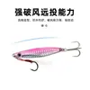 Plancha de Hierro para Sardina con Anzuelo para Lanzamiento a Larga Distancia, Señuelo Duro de Doble Anzuelo para Pez Mandarín, Lubina, Señuelo de Plomo para Peces, Señuelo Falso para Pesca de Arrastre