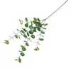 Eucalipto Artificial de Hojas de Dinero Transfronterizo Decoración para el Hogar y Bodas Flores Artificiales Plantas Verdes Hierba de Dinero Venta al Por Mayor Plantas Verdes