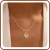 Collar Transfronterizo de Amazon Personalizado con Zircón de 26 Letras Colgante Inglés de Alta Gama Cadena para Clavícula Moda de Comercio Exterior Joyería