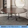 Mesa de Jantar Dobrável para Uso Doméstico, Mesa de Jantar Dobrável para Apartamento Pequeno, Mesa Redonda Simples para Moradia Alugada, Mesa de Jantar Móvel Atacado