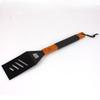 Herramientas para barbacoa de mango de madera, juego de 2 piezas de acero inoxidable para rociar para barbacoa, antiadherente, pintura negra, juego para hornear, mango de madera con funda de goma, tenedor para hornear