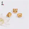 Retenção Forte de Cor Ouro de Areia Vietnamita Acessórios para Pulseira DIY Pingente de Colar Tigre Azul Queimado Contas Espaçadoras Contas de Saco de Dinheiro de Segurança