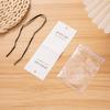 Corea del Sur Algodón Negro Tela para Empaque de Joyería Moda Aretes Especiales Aretes Collar Gama Alta Blanco en stock Ins