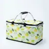 Canasta de picnic en stock cesta aislada cesta plegable cesta de compras de supermercado bolsa de mano para picnic al aire libre camping caja para llevar entrega a domicilio