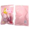Bolsa de macarrón transfronteriza huevo de belleza dopamina borla de polvo flocado juego combinado de valor no come polvo mini huevo de maquillaje