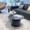 Mesa de centro estilo nórdico, mesita de noche para sala de estar, diseño moderno y minimalista, mesa auxiliar de lujo ligero, dormitorio, mesa pequeña minimalista italiana