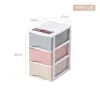 Gabinete de almacenamiento de escritorio de oficina caja de almacenamiento de cosméticos simple tipo cajón caja de almacenamiento de ropa interior de plástico misceláneas de archivo