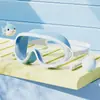 Gafas de natación para niños para niños, gafas de buceo impermeables de alta definición y antivaho, set de gafas de natación y gorro para niños y niñas, gafas para niños