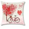 Funda de almohada para el Día de San Valentín transfronteriza, Funda de cojín para sofá de lino para el hogar con estampado, Funda de cojín colorida y apta para la piel para la oficina