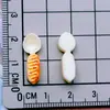 Mini Comida y Juguete Tenedor Palillos Cuchara Carcasa de Teléfono Móvil Pegatina de Refrigerador Pasador Hecho a Mano Joyería Accesorios de Resina