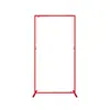 Tela de Ferro Vermelho para Ano Novo Moldura Geométrica Festiva Moldura de Fundo Moldura de Porta de Palco de Casamento Decoração de Palco T Guias