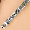Estilo Retro Nueva Moda Pulsera Sencilla de Moda Personalidad Creativa Versátil Joyería de Mano Vajra Mazo Patrón de Paz Cadena