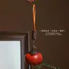 Pingente de Bule de Jacarandá Natural Brinquedo para Alívio do Estresse Chaveiro Estilo Chinês Vintage Peça Artesanal de Mão