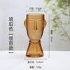 Vaso de Vidro Moderno Simples com Rosto Humano Personalizado para Sala de Estar Decorações Criativas para Bancada Flores e Plantas Verdes Hidropônicas