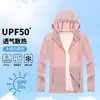Ropa de Protección de la Piel para Exteriores para Hombres y Mujeres, Chaqueta Deportiva Transpirable de Color Sólido con Protección Solar Anti-UV para Correr