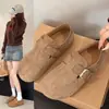 Sapatos Birkenstock totalmente fechados sapatos femininos 2026 novo estilo popular outono slip-on versátil casual sapatos de sola macia sapatos Birkenstock