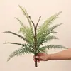 Helecho persa, helecho de hoja persa, plantas verdes artificiales para jardines, estanques, rocallas y proyectos de paisajismo en miniatura
