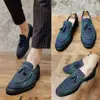 Zapatos de Cuero con Textura a Cuadros y Puntera Puntiaguda para Hombre, Moda de Negocios Estilo Coreano, Aumentan la Altura 6cm, Estilo Británico, Mocasines Slip-On Talla Extra Grande