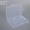 Caja de embalaje rectangular de plástico transparente, caja de exhibición de herramientas de ferretería, caja de embalaje para artículos pequeños, caja de almacenamiento de cuentas y botones