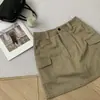 Falda Corta de Trabajo para Mujer en Lyocell Tencel Algodón, Elegante Falda Bodycon de Cintura Alta Estilo Coreano Adelgazante, Falda de Verano 2026