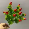 Árbol frutal artificial pino Manzano planta flor de plástico naranja fruta fruta artificial Manzana Roja decoración de jardín