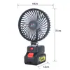 Ventilador Pequeño Transfronterizo, Recargable, Batería de Larga Duración, Batería de Litio para Escritorio Exterior Camping, Portátil para Puestos, Dormitorios, Tiendas de Campaña