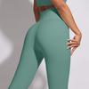 Leggings de Cintura Alta Roupa Externa Primavera e Verão Roupas de Yoga Calças Esportivas Apertadas para Corrida Yoga Fitness Treinamento Calças com Ranhuras