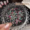 Brillantes Color Fuego Estrella de Cinco Puntas Circonia Pedrería para Uñas Lujo Ligero Estrellas Pequeñas Planas DIY Pedrería para Decoración de Uñas Navideñas