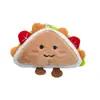 Muñeco Colgante Creativo Nuevo de Peluche con Forma de Sándwich para Mochilas de Niñas, Decoración de Llavero, Adorno Colgante que Chirría
