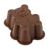 Nueve likes Molde de silicona para pastel con forma de animal de 7 cm, bandeja para hielo de jabón, bloque de cera, capacillo para muffins, molde para galletas, DIY en stock