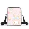 2024 Nova Bolsa de Ombro My Melody para Alunos do Ensino Fundamental Moda Fácil de Combinar Bolsa de Ombro Desenho Animado Homens e Mulheres