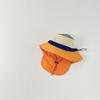 Chapéu de Bebê de Uma Peça Xale de Verão Chapéu com Proteção Solar Infantil Chapéu de Pescador para Bebê Menino Chapéu de Sol Respirável para Bebê Mulher