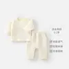 Ropa de Otoño para Bebé y Pantalones con Forro de Seda, Engrosada y Cálida, Pijamas para Bebés con Protección para la Barriga, Ropa Separada de Otoño e Invierno, Conjunto de Ropa Interior para Niños
